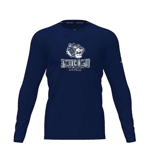 [CUS-DRIF-TEES-PER-CNK-LSL-NVY-YXS-LOGO1] Dri Fit Performance T-Shirt (Youth XS, Navy, Logo 1, Long Sleeve)