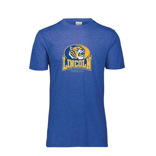 [FTSCUBNV-AS-LOGO3] Decker Men's Tri-Blend T-Shirt - Short Sleeve (Adult S, Navy, Logo 3)