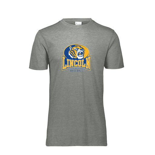 [FTSCUBGY-AS-LOGO3] Decker Men's Tri-Blend T-Shirt - Short Sleeve (Adult S, Gray, Logo 3)