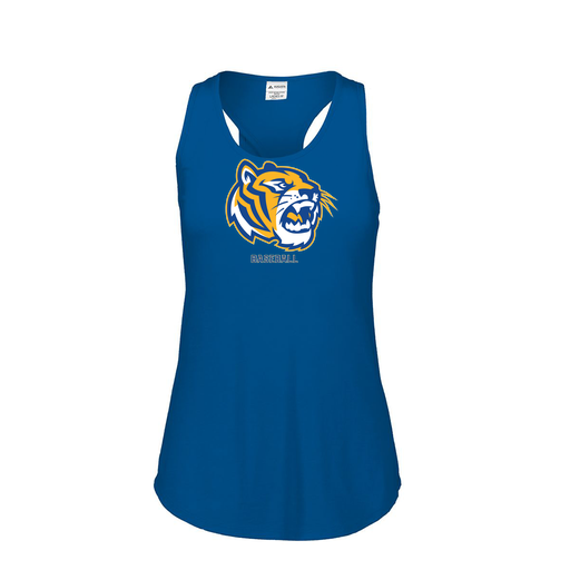 [3078.U55.S-LOGO2] Ladies Tri Blend Tank Top (Female Adult S, Royal, Logo 2)