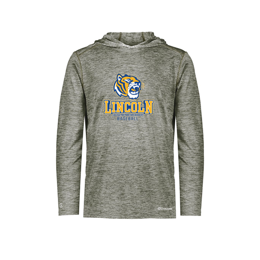 [FOLHCGGY-AS-LOGO1] Decker Men's Charge Hoodie (Adult S, Gray, Logo 1)