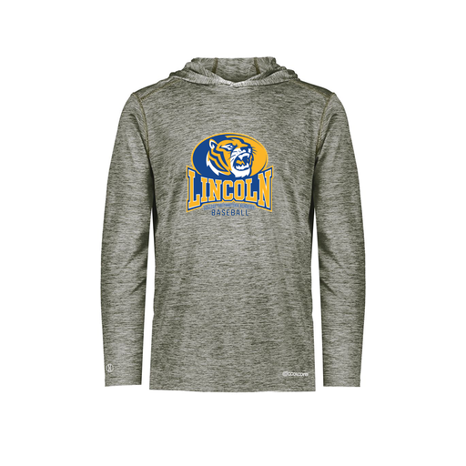 [FOLHCGGY-AS-LOGO3] Decker Men's Charge Hoodie (Adult S, Gray, Logo 3)