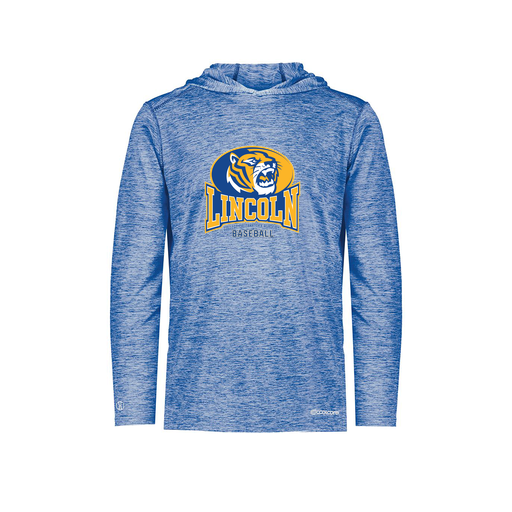 [FOLHCGRY-YS-LOGO3] Decker Youth Charge Hoodie (Youth S, Royal, Logo 3)