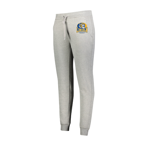 [229748.017.XS-LOGO3] Ladies 60/40 Fleece Jogger (Female Adult XS, Silver, Logo 3)